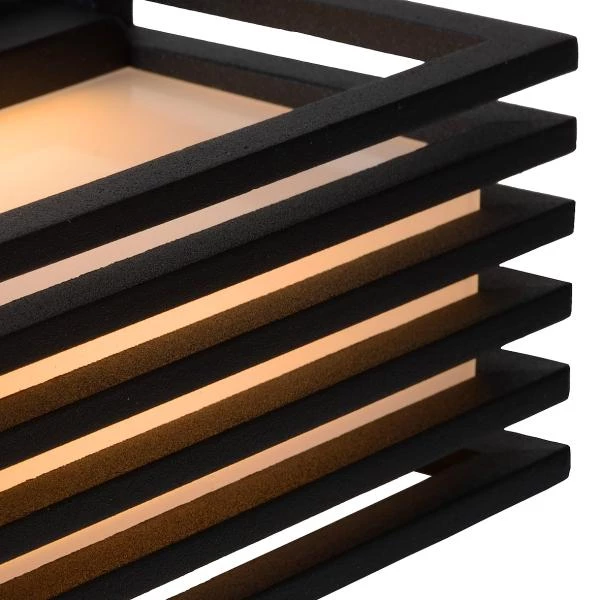 Lucide MALTA-LED - Wandleuchte Außen - LED - 1x5,4W 3000K - IP54 - Schwarz - DETAIL 1